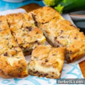 Delicious Zucchini Cheesecake Bars