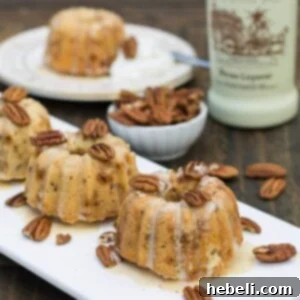 Pecan-Toffee Cake with Praline Creme Anglaise