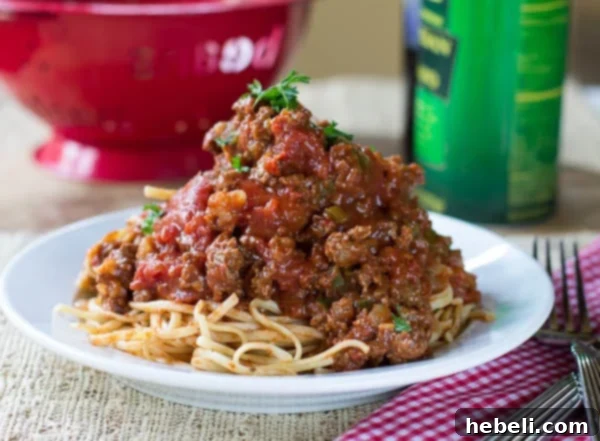 Southern Spaghetti Sauce, a hearty and sweet family recipe