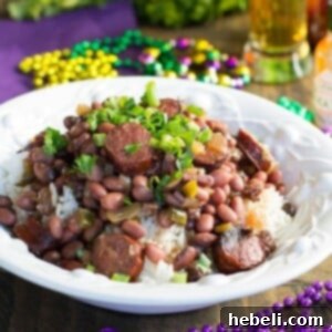 Slow Cooker Red Beans and Rice, a classic dish.