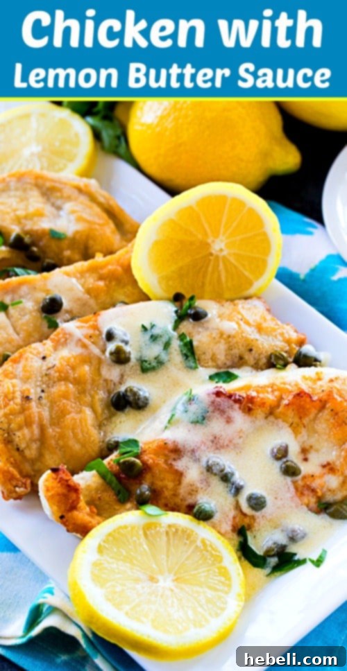 Zesty Lemon Butter Chicken 6 Delicious Lemon Butter Chicken with Capers beautifully plated for a delightful dinner.
