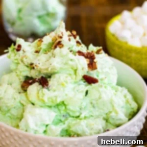 Bowl full of Watergate Salad.