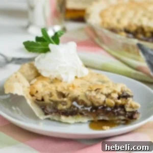 Thoroughbred Pie, a rich chocolate and walnut dessert