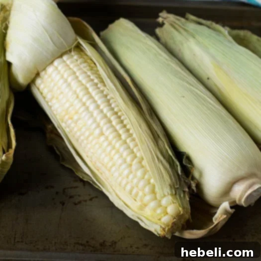 Roasted Corn in Oven