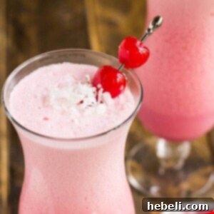 Pink Coconut Frost Cocktail