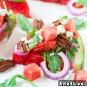 Watermelon and Blue Cheese Salad with Spicy Pecans