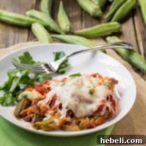 Classic Okra Parmigiana Bake 4 Okra Parmigiana