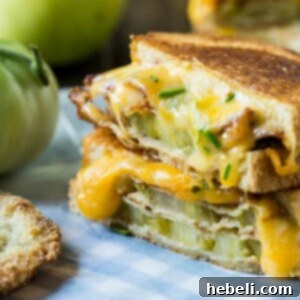 Fried Green Tomato and Bacon Grilled Cheese