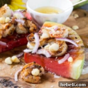 Tropical Jerk Shrimp with Fresh Watermelon