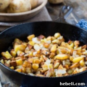 Delicious Duck Fat Home Fries in a serving bowl