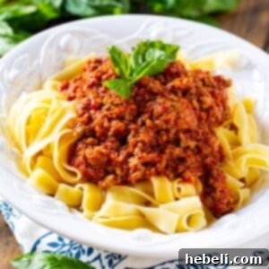 Pappardelle with Bolognese Sauce recipe image