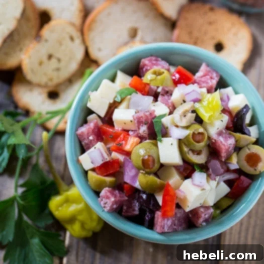 French Onion and Muffaletta Dips 9 Muffaletta Dip, a colorful and robust appetizer