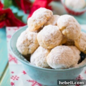 Delicious Greek Butter Cookies, a classic holiday treat.