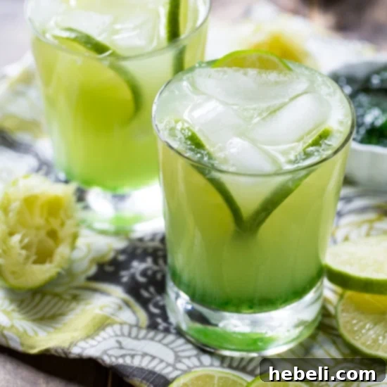 A beautifully garnished Pepper Jelly Margarita cocktail