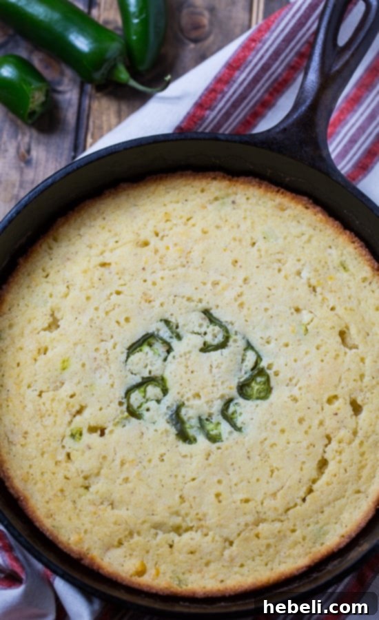 Super Moist Jalapeno Cornbread served alongside a hearty bowl of Five Alarm Chili