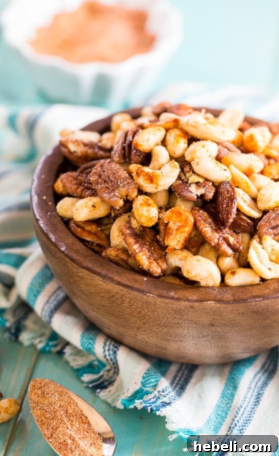 Cajun Nuts - make a great party snack or holiday appetizer. Flavored with plenty of spices, some sugar, and a little bacon grease for maximum taste!