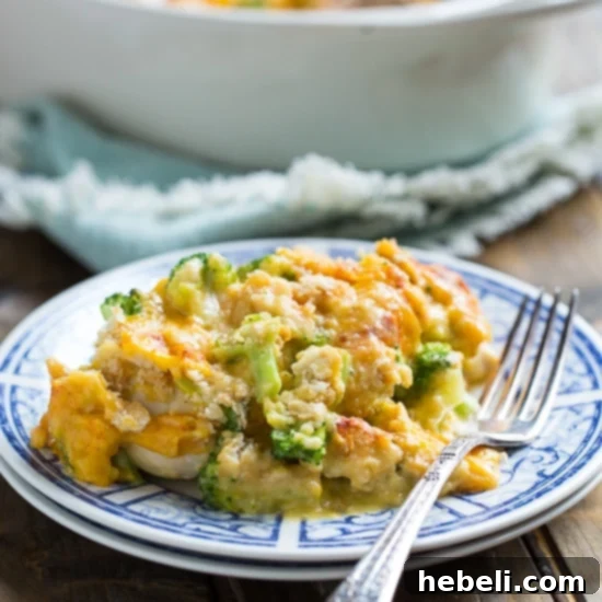 Cracker Barrel Copycat Broccoli Cheddar Chicken Casserole - Main Dish