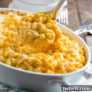 Super Creamy Mac and Cheese ready to serve.