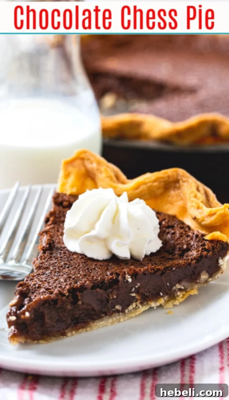 Decadent Chocolate Chess Pie 5 A rustic image of a Chocolate Chess Pie, sliced and ready to serve, emphasizing its homemade charm.