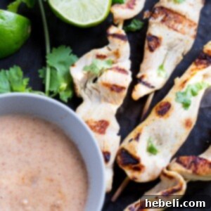Creamy Almond Chicken Satay 6 Almond Butter Chicken Satay recipe image