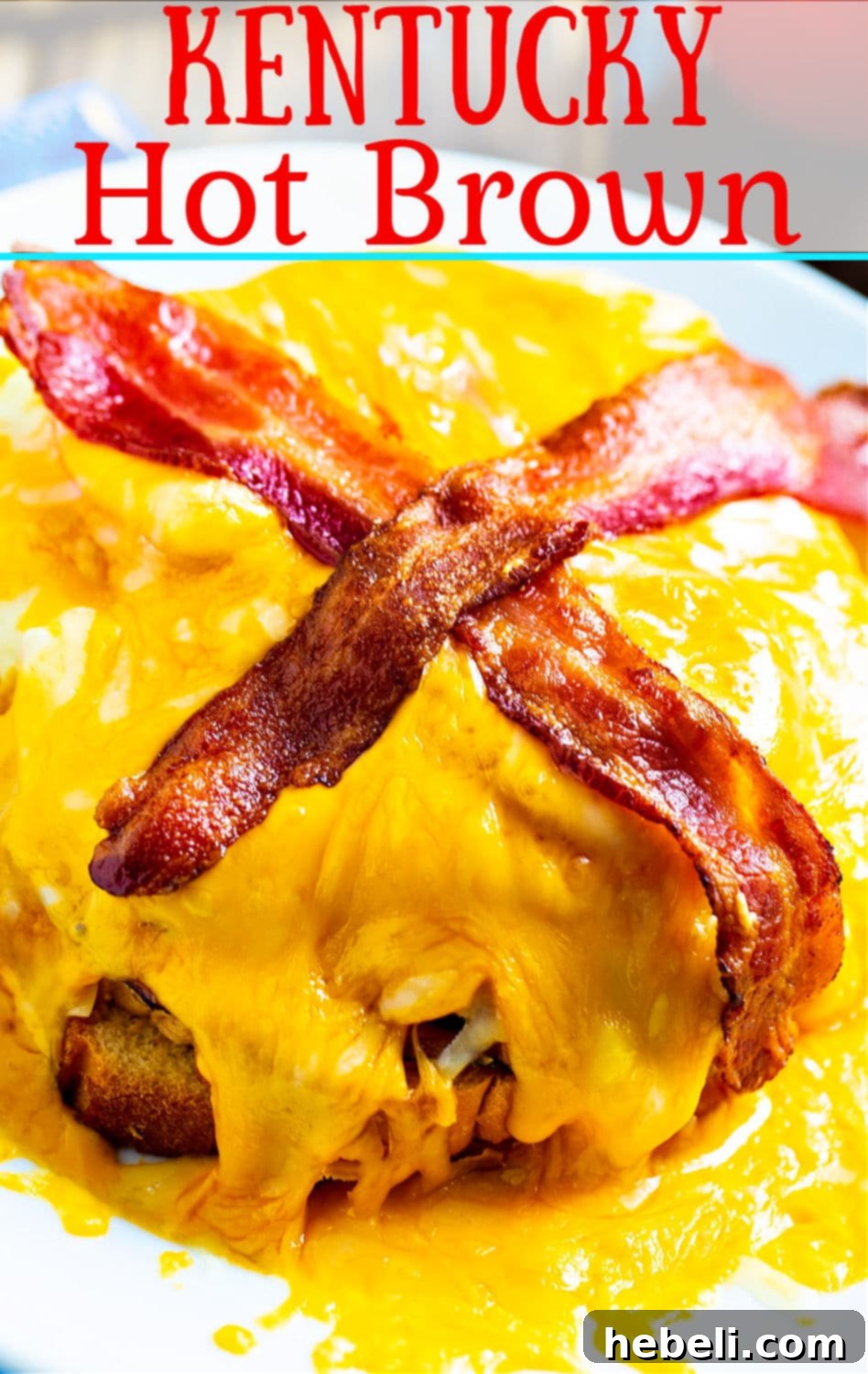 Kentucky Hot Brown Sandwich recipe image, showcasing its rich layers.