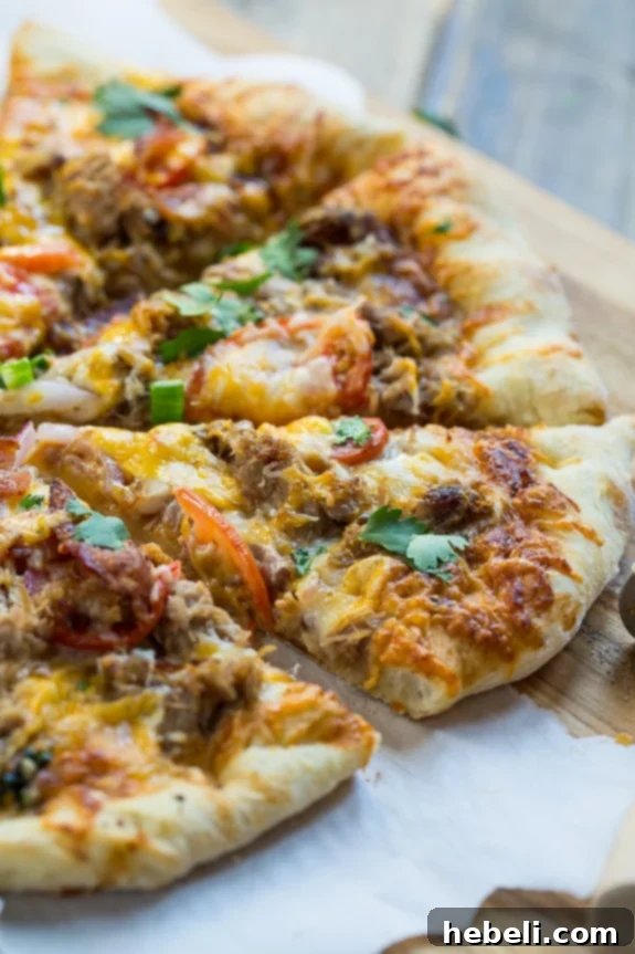 Ingredients laid out on a cutting board, ready for making Southern BBQ Pizza.