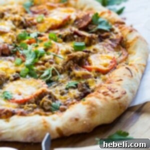 Southern BBQ Pizza with pulled pork.