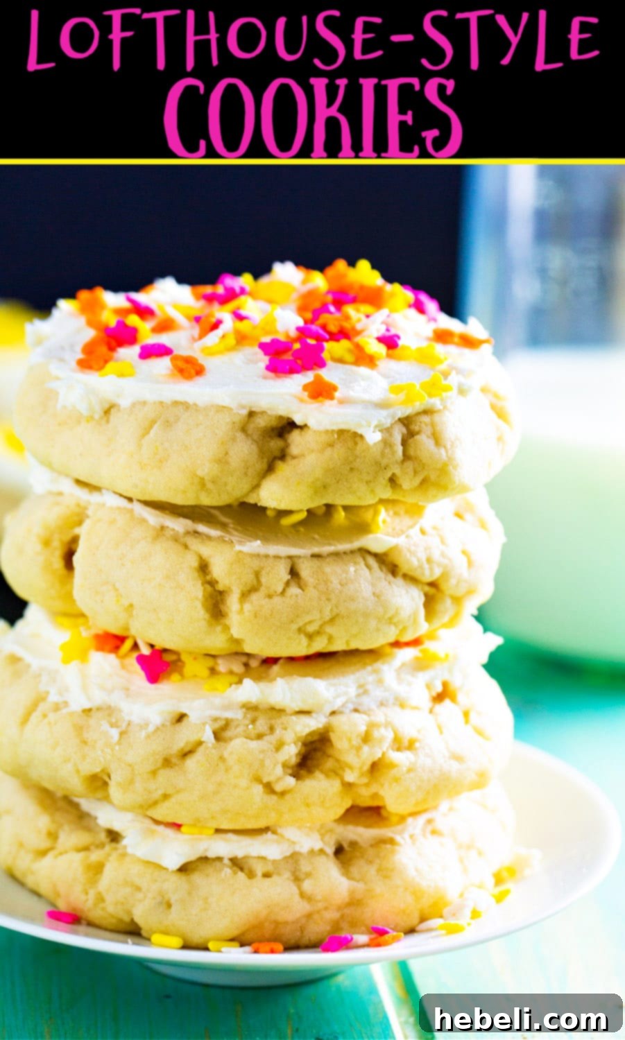 Lofthouse-Style Sugar Cookies arranged beautifully on a serving tray.