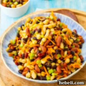 A vibrant and refreshing Honey Curry Bean Salad.