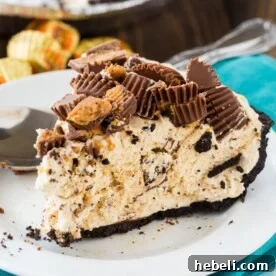 No Bake Peanut Butter Cup Pie