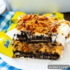No-Bake Butterfinger Oreo Icebox Cake
