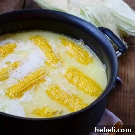 Fresh Corn Recipes to Try Before Summer Ends 3 Best Way to Cook Corn- boiled with 1 stick of butter and 1 cup of milk.