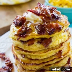 Fresh Corn Recipes to Try Before Summer Ends 33 Sweet Corn and Candied Bacon Pancakes