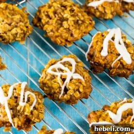 Apple Toffee Oatmeal Cookies