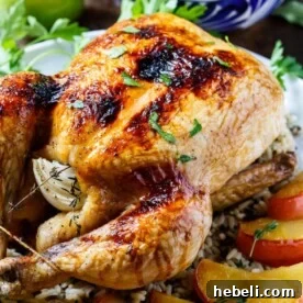 Apple Cider Basted Roasted Chicken