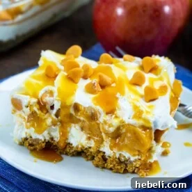 No-Bake Caramel Apple Lush