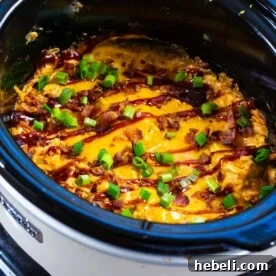 Slow Cooker BBQ Chicken Dip